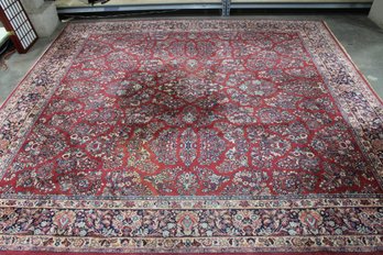 Karastan Sarouk Loomed Rug, 11.5' X 12'