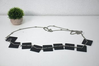 Black Wood Chain Belt