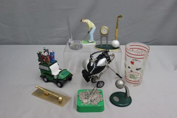 Group Lot Of Golf Related Novelties
