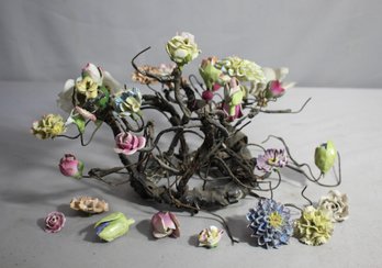 Porcelain Flower Arrangement - Some Flowers Require Reattachment