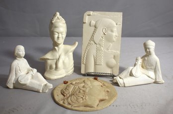 Eclectic Collection Of Decorative Sculptures And Reliefs