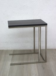 Black Accent  C-shaped End Table