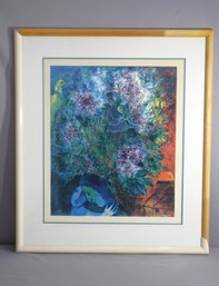 Framed Lithograph After Marc Chagall 'Evening Enchantment'