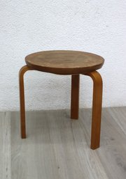 Mid-Century Modern Swedish Made Taboret Table In The Style Of Aalto