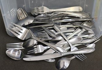 4 Of 5: Group Lot Of Stainless Steel Flatware