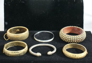 Group Lot Of 6 Bangles And Bracelets