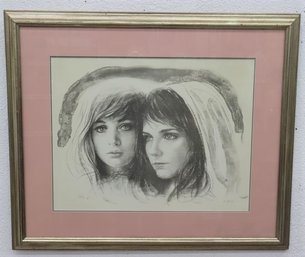 M. Maurice Limited Edition Lithograph 'sisters' Signed & Numbered #190/250