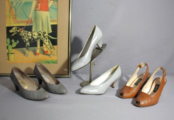 Assorted Lot Of Vintage Women's Heels - Various Brands - Size 6