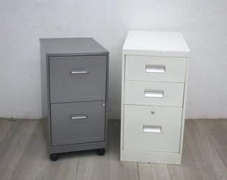 Group Lot Of 2 File Cabinets