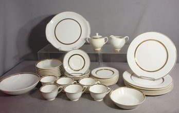 Vintage Salem Ovenproof 23K Gold Trim Dinnerware Set