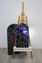Group A - 2 Leaded Stained Glass Panels
