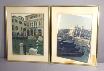 Pair Of Framed Photographs Of Paris