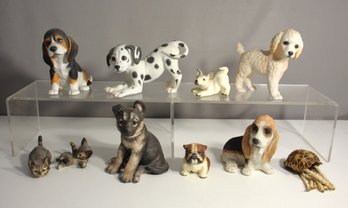 Lot Of Adorable Dog Figurines