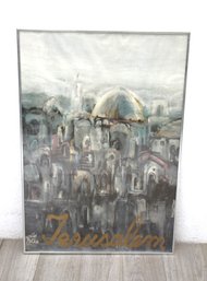 Framed Art Print - 'Jerusalem' By Motke Blum