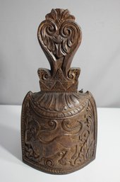 Exquisite Indian Carved Wooden Bell