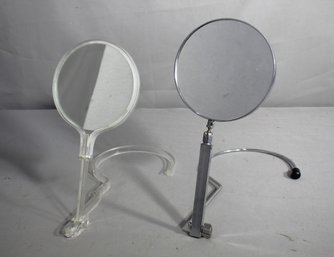 Pair Of Elegant Standing Vanity Mirrors