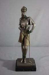 1997 Austin Sculpture -Woman Golf Player Statue