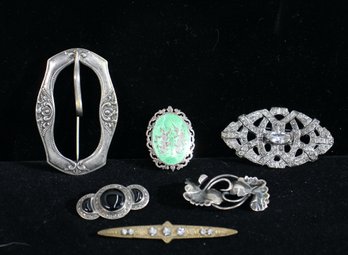Group Lot Of Vintage Jewelry Pins