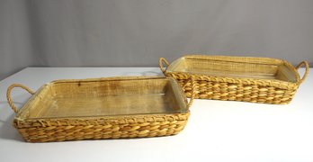 Pair Of Vintage PYREX Ovenware With Insulation Cover Set