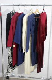 Rack A--Assorted Lot Of Vintage Dresses - Various Styles And Colors  Size 10