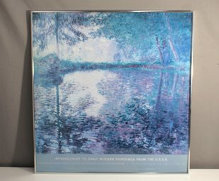 Framed Poster  'Enchanting Water Scene - Impressionist To Early Modern Paintings From The USSR'