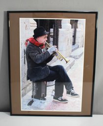 'Melody On The Steps - Captured Moment Of A Street Musician'