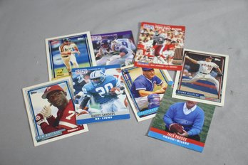 Barry Sanders In The House!   Assortment Of 4 Topps Baseball Cards And 4 NFL ProSet Football Cards