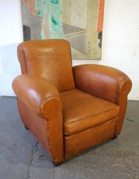 Slope Cognac Vintage French Club Chair