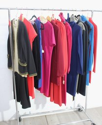 Rack A--Group Lot Of Vintage Dresses And Tops - Assorted Styles And Colors Size 7/10