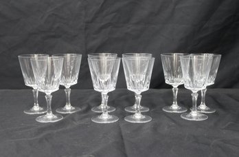 Cristal D'Arques Versailles Pattern Wine Glasses, Set Of 10
