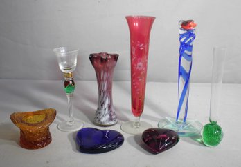 Eclectic Ensemble Of Art Glass Objects