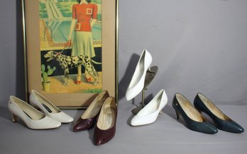 Group Lot Of Vintage Etienne Aigner Shoes - Size 6M (New And Used)