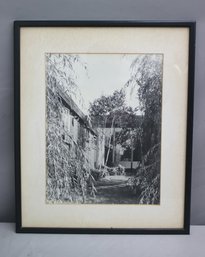 Framed Reproduction Black & White Photograph, (untitled I, Mid-Century Modern Architecture)