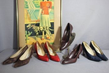 Group Lot Of  4 Vintage Etienne Aigner Shoes Size 6