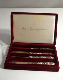 Godinger Olde Bouquet Cheese Spreaders In Box American Silversmiths Collection 4