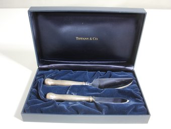 Tiffany & Co Louis Comfort Sterling Silver Cheese Serving Set With Box