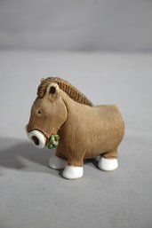 Vintage Artesania Rinconada Horse Figurine  With Flower