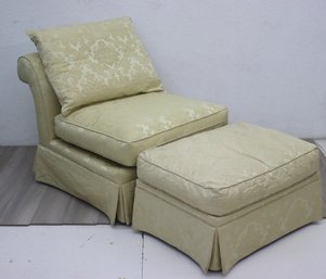 Domain Oversized Down Filled Slipper Chair And Ottoman