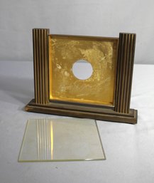 'Art Deco Brass Clock Frame - Timepiece Not Included'