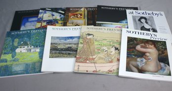 Group Lot Of Sothebys Magazines