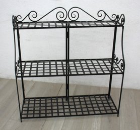 3-Tier Plant Stand, Black