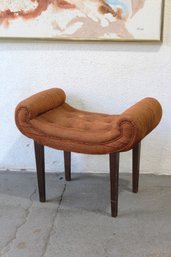 Vintage Mid-Century Modern Upholstered Bench