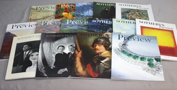 Group Lot Of Sothebys Magazines