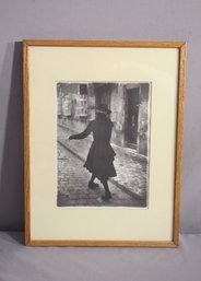 Victorian Street Dancer Framed Reproduction Print