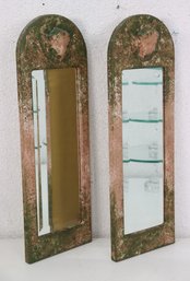 Two Decorative Arched Wall Mirrors By Guildmaster