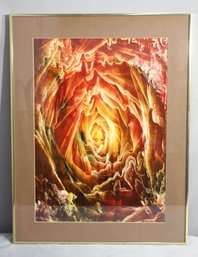 Framed Colorful Depiction Of Magical Mystery Cave