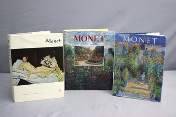 Three Hard Cover Monet  Art Books