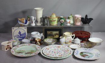 Ample Group Lot Of Mixed Chinaware, Tableware, And Decorative Pottery