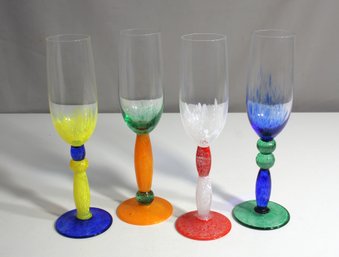 Champagne Glasses, Multi-coloured-10'h