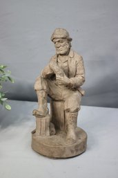 Vintage Salty Mariner Concrete Figurine